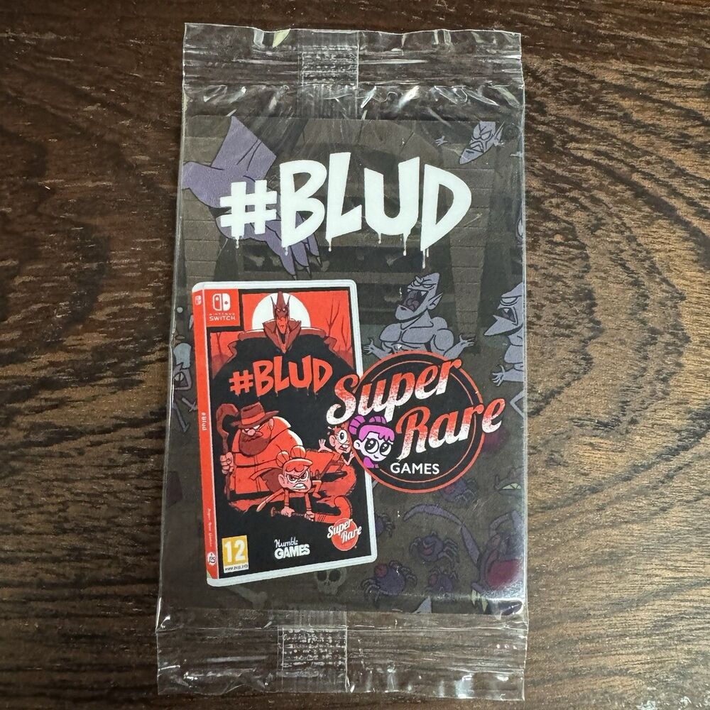 New BLUD Trading Card Booster Pack Super Rare Games SRG 129 Sealed Nintendo